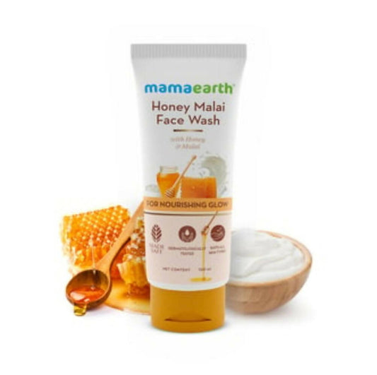 Mamaearth Honey Malai Face Wash For Nourishing Glow - Grab2buy