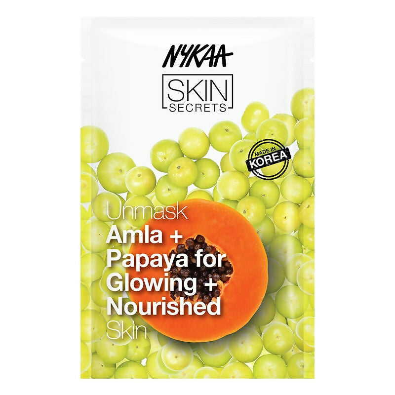 Nykaa Skin Secrets Indian Rituals Amla + Papaya Sheet Mask For Glowing & Nourished Skin 