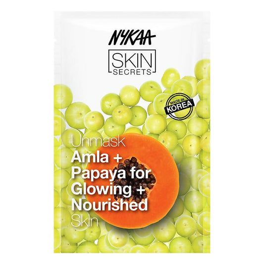 Nykaa Skin Secrets Indian Rituals Amla + Papaya Sheet Mask For Glowing & Nourished Skin 