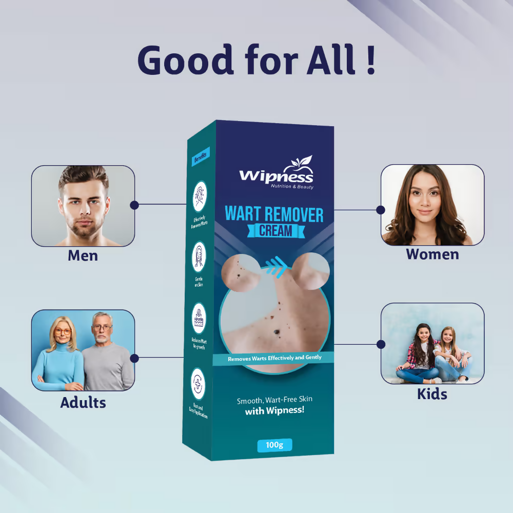 Wipness Natural Wart Remover Cream For Men & Women  Grab2Buy Wipness Grab2Buy