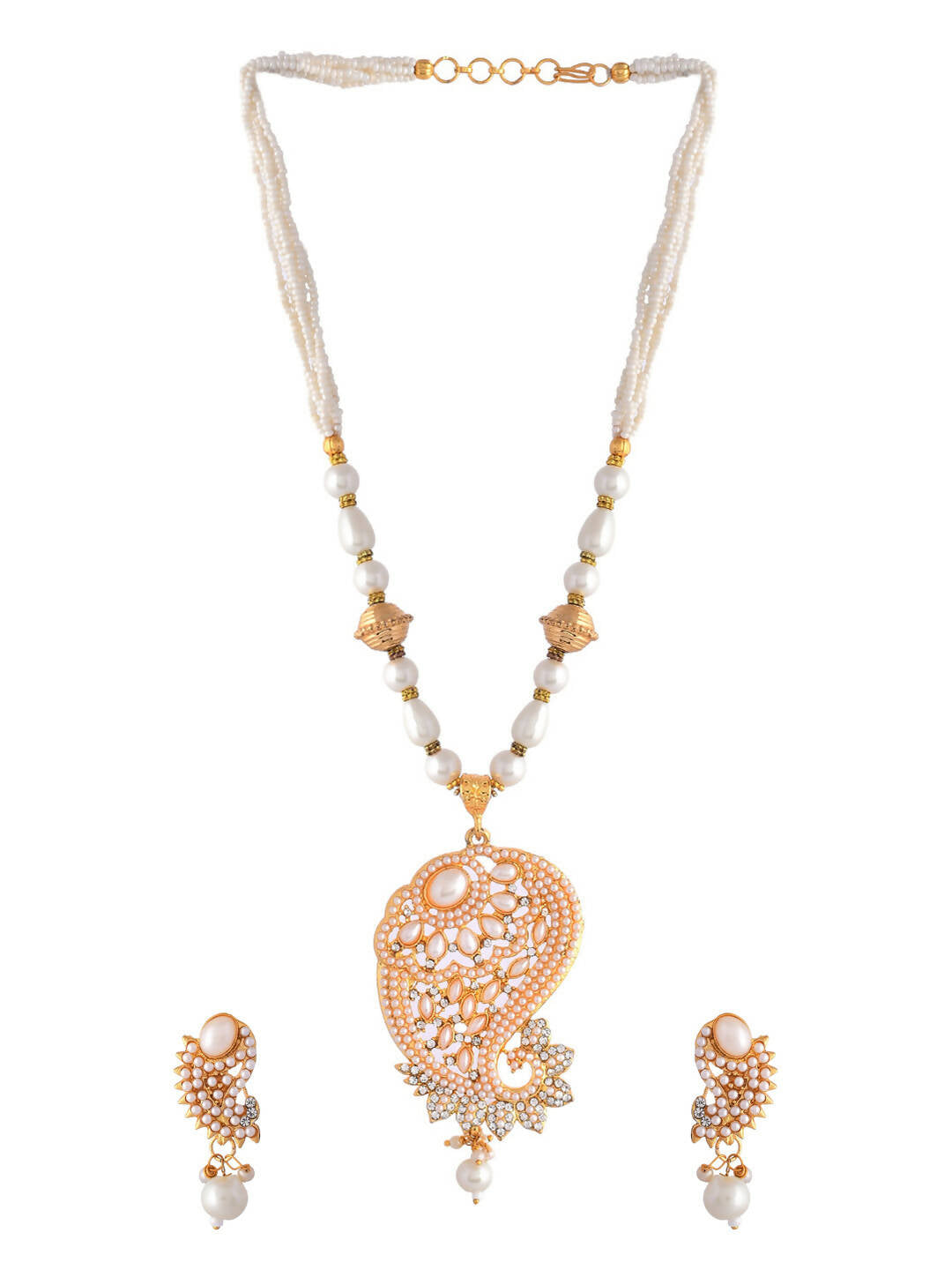 VOJ Women Gold Color stainless steel Jewellery Set  Grab2Buy VOJ Grab2Buy