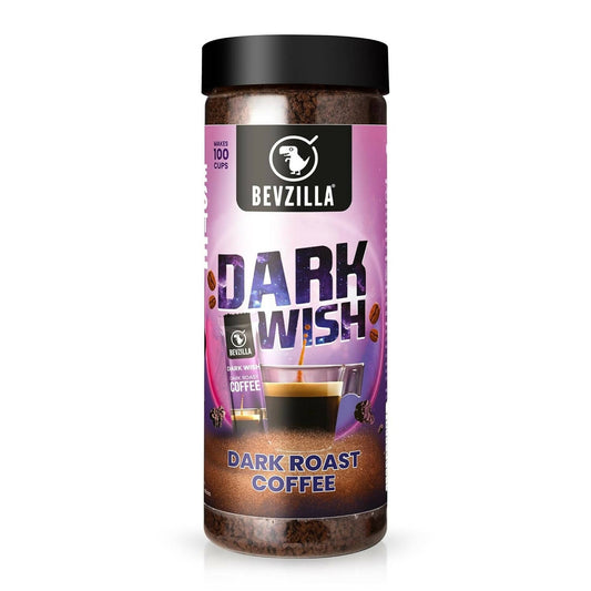 Bevzilla Classic Black Roast Strong Coffee Powder - Dark Wish 