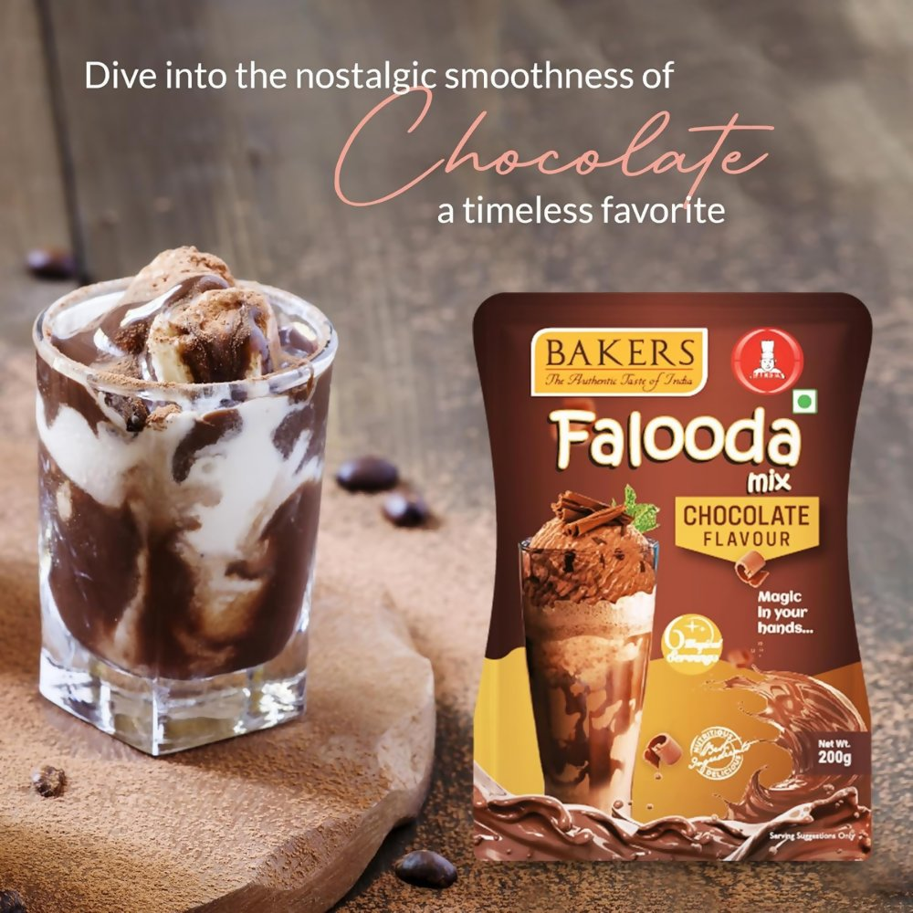 BAKERS Chocolate, Mawa Kulfi and Butter Scotch Flavour Falooda Mix Powder