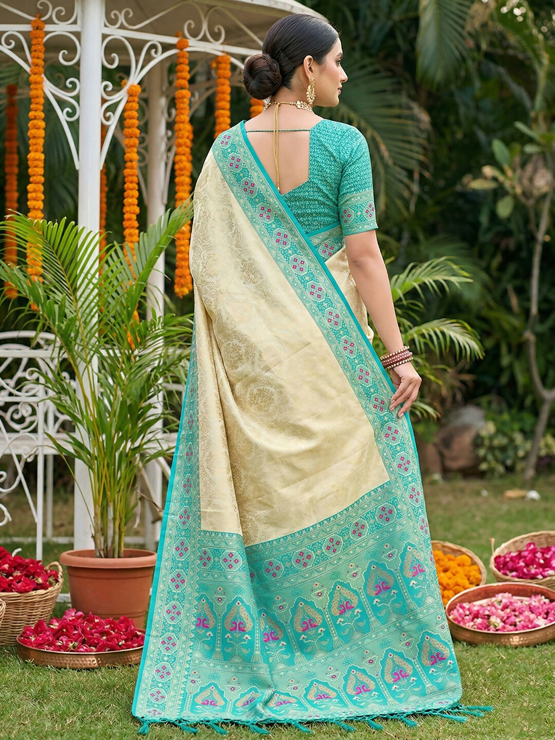Shree Shyam Fashion Sky Blue Soft Silk Saree
