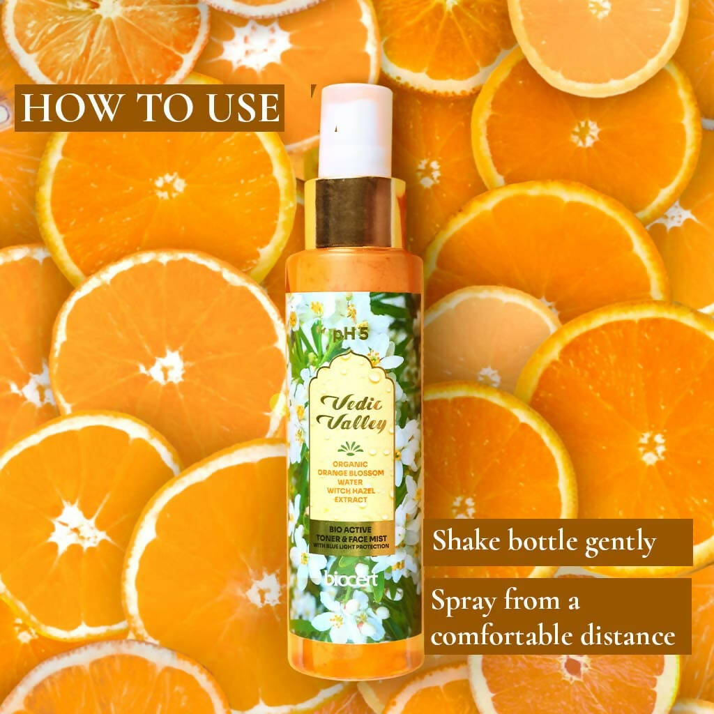 Vedic Valley Face Mist & Toner With Blue Light Filters Orange Blossom  Grab2Buy Vedic Valley Grab2Buy