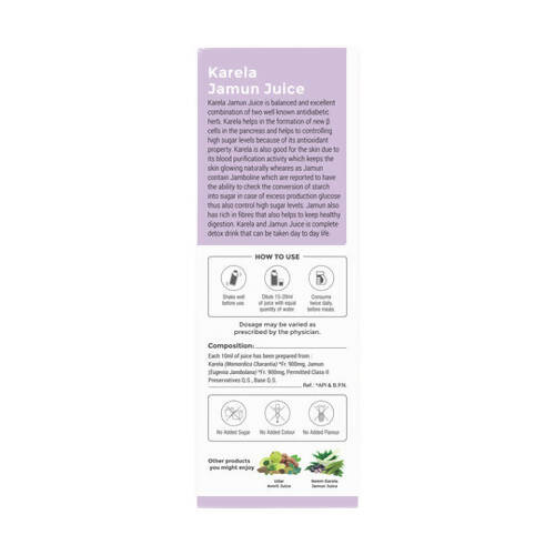 Four Seasons Karela Jamun Juice - Grab2buy