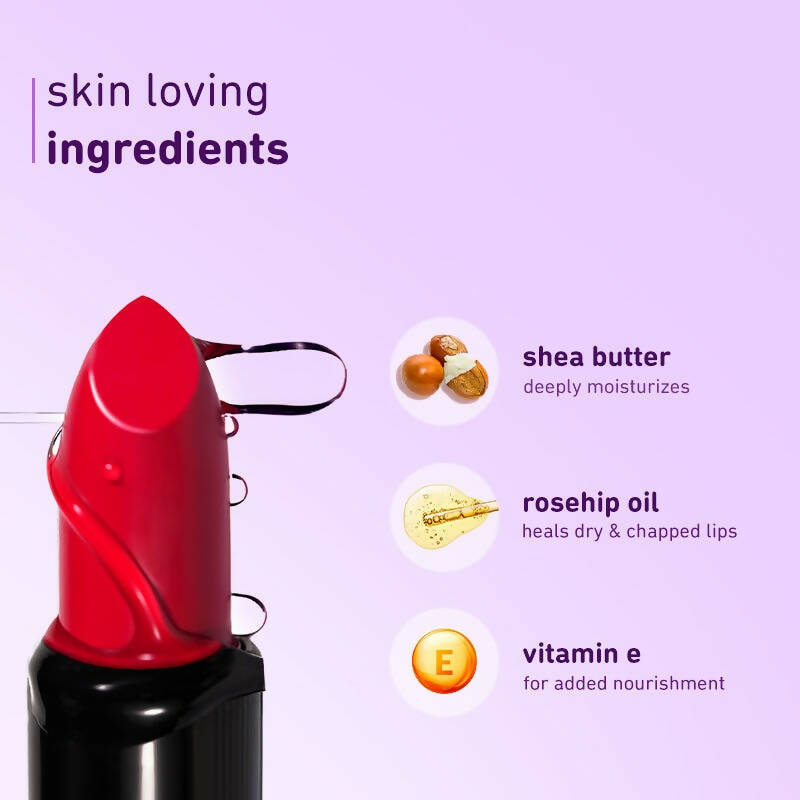 Plum Butter Crème Matte Lipstick Brownie Points - 129 (Umber Brown)