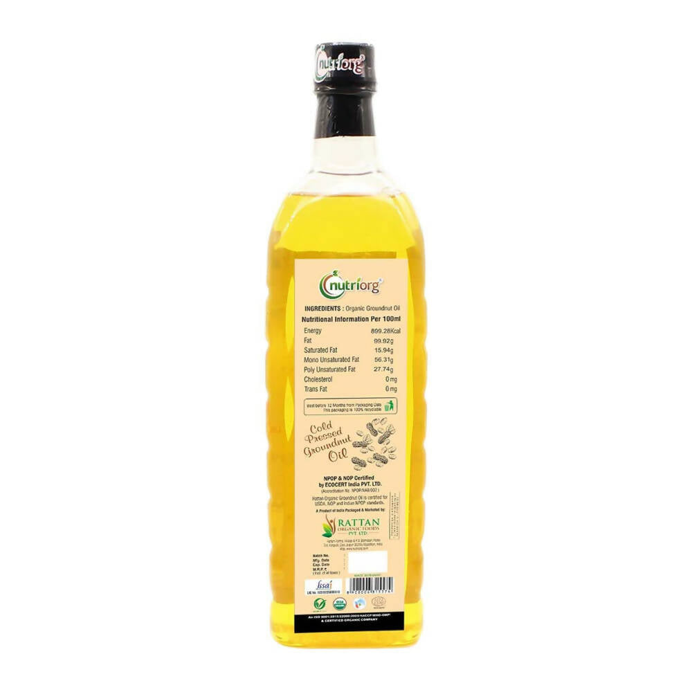 Nutriorg Organic Groundnut Oil - Grab2buy