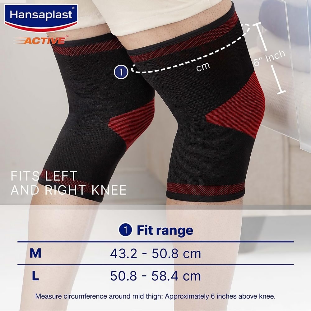 Hansaplast Active Knee Support for Men & Women (Pair) 