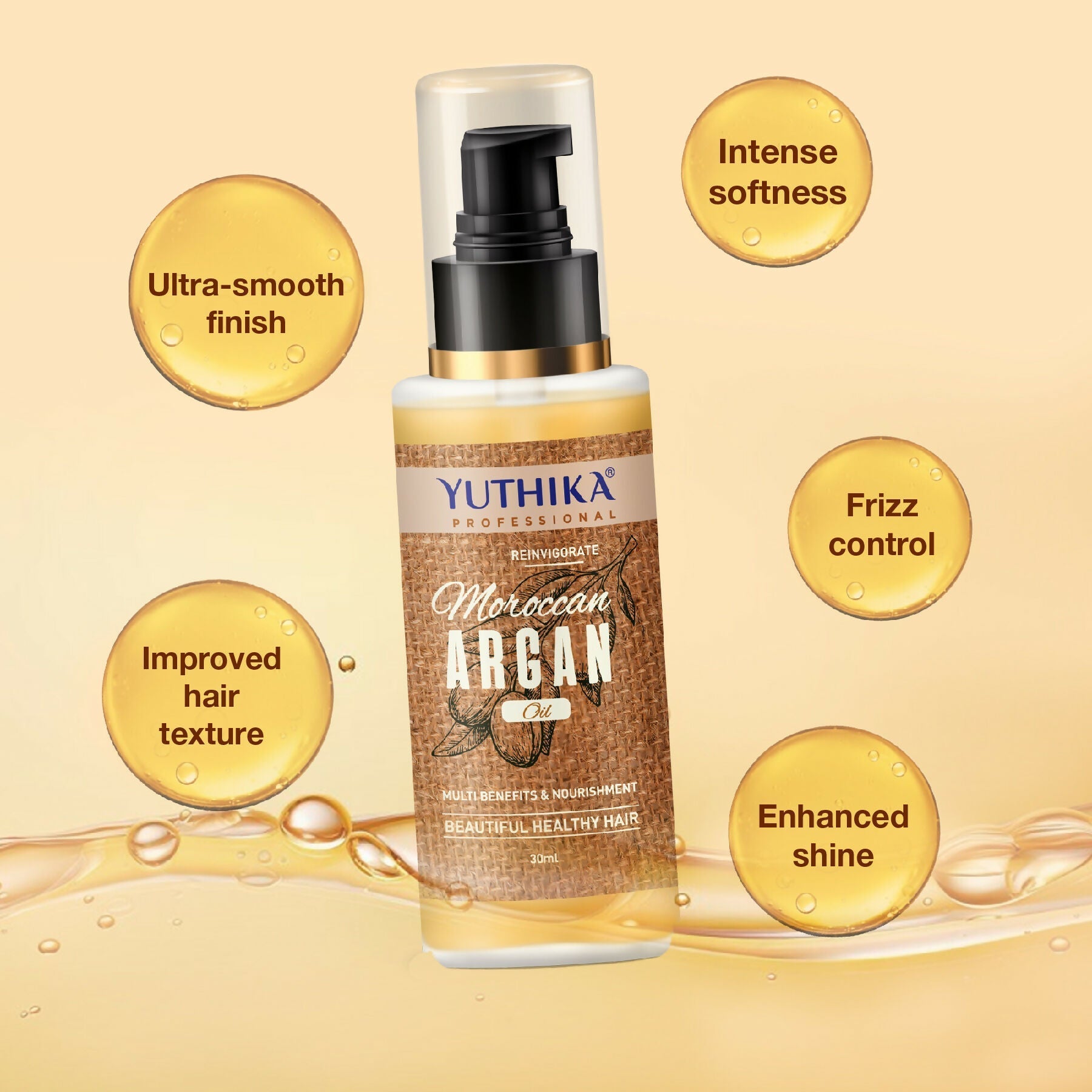 Yuthika Argan Oil Hair Serum - Moroccan Argan Oil  Grab2Buy Yuthika Grab2Buy