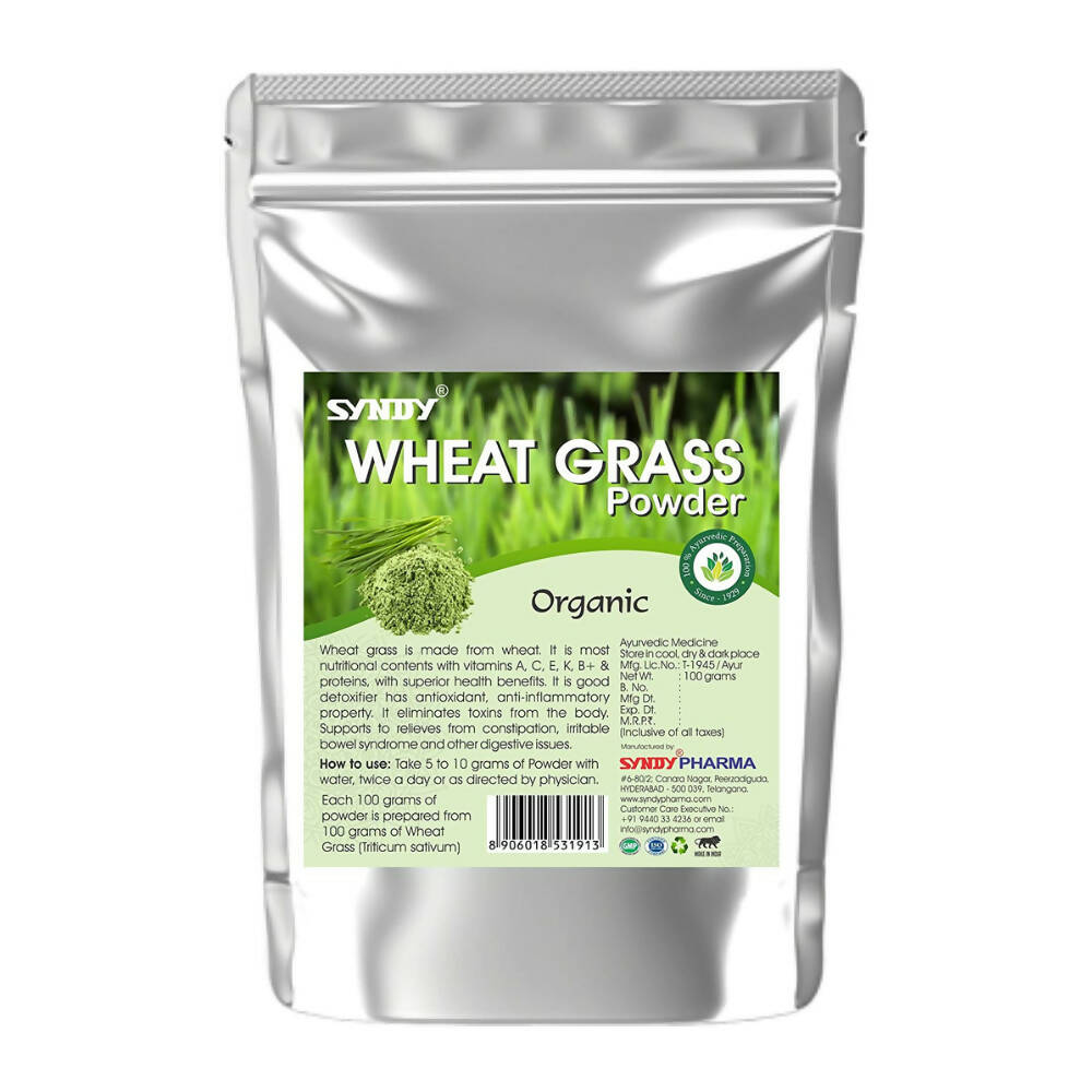 Syndy Pharma Organic Wheat Grass Powder 