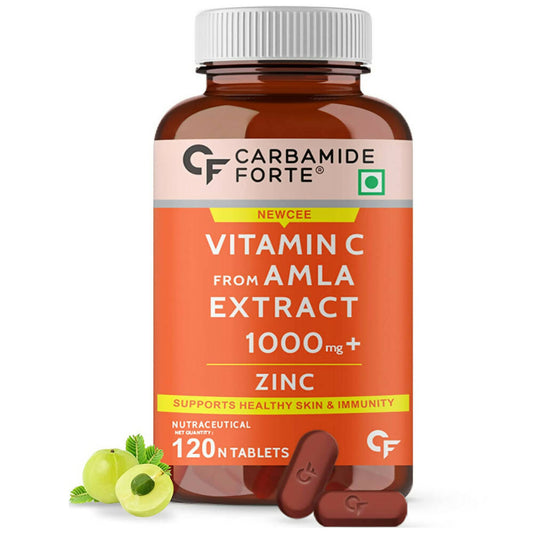 Carbamide Forte Natural Vitamin C Amla Extract With Zinc Tablets 