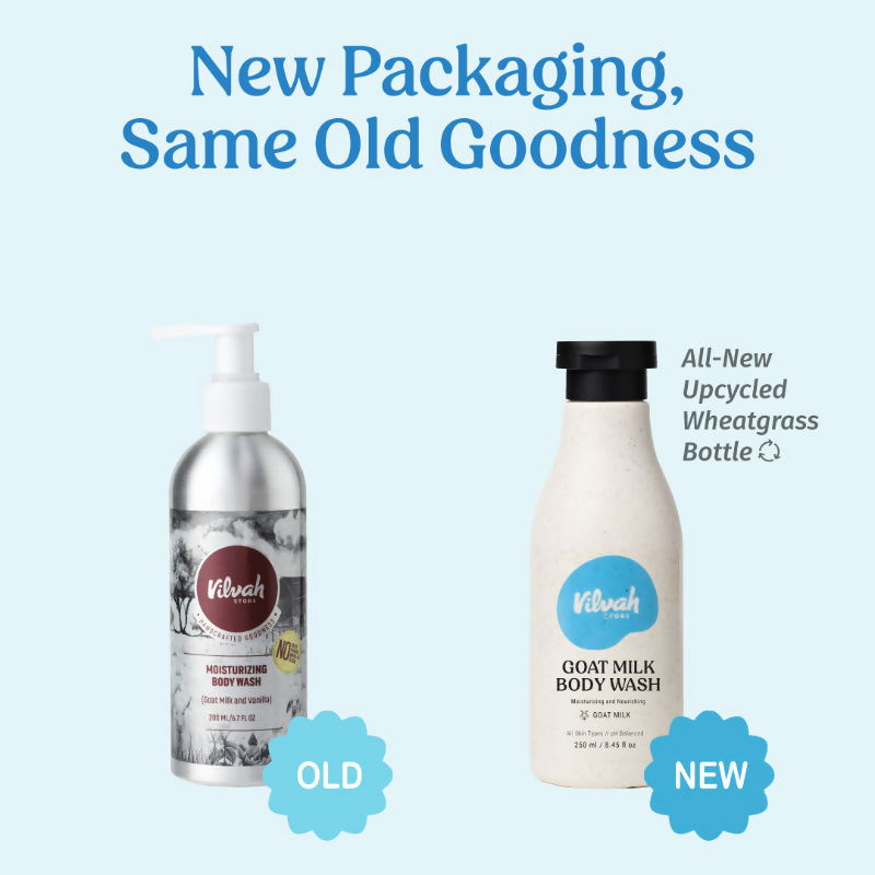 Vilvah Store Goat Milk Body Wash For Deep Cleansing  Grab2Buy Vilvah Store Grab2Buy