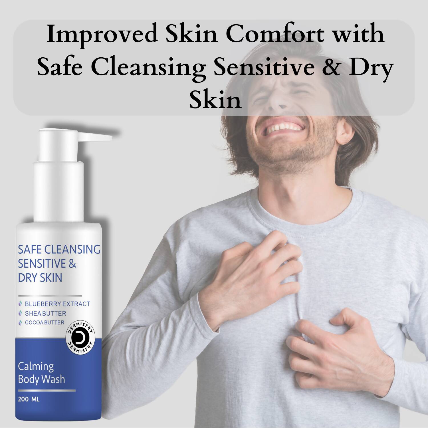 Dermistry Sensitive & Dry Skin Body Wash & Face Cream 