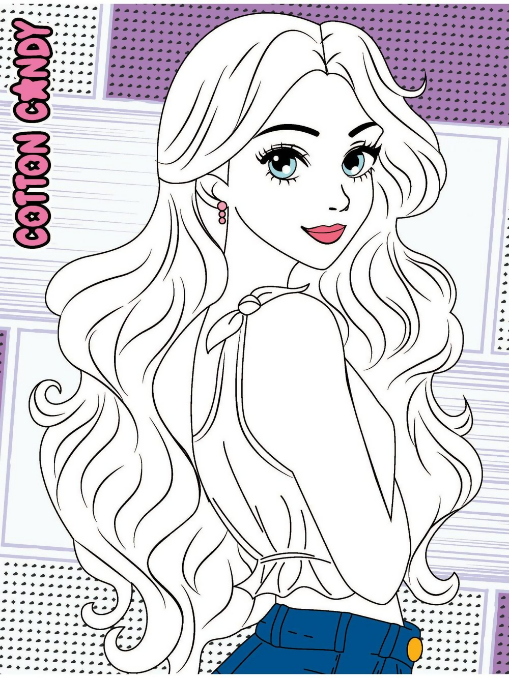 Dreamland Publications Colour Your Own Manga Book 2 With Free Manga Colouring Poster For Kids