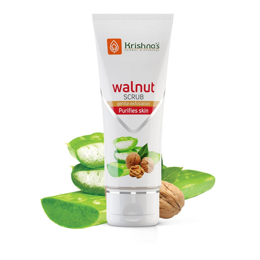 Krishna'S Herbal & Ayurveda Aloevera Walnut Scrub | Swadesiicart