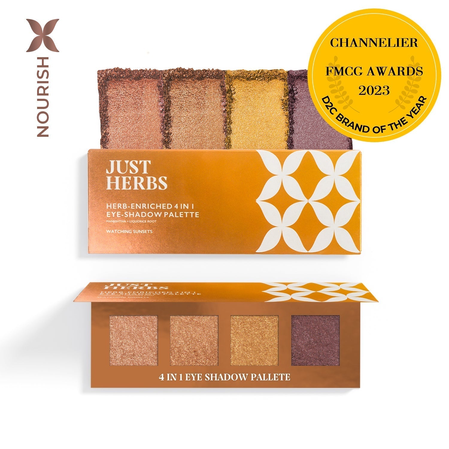 Herb Enriched 4-in-1 Eye-shadow Palette with Manjishtha and Liquorice Root 