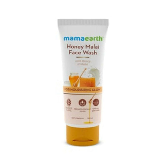 Mamaearth Honey Malai Face Wash For Nourishing Glow - Grab2buy