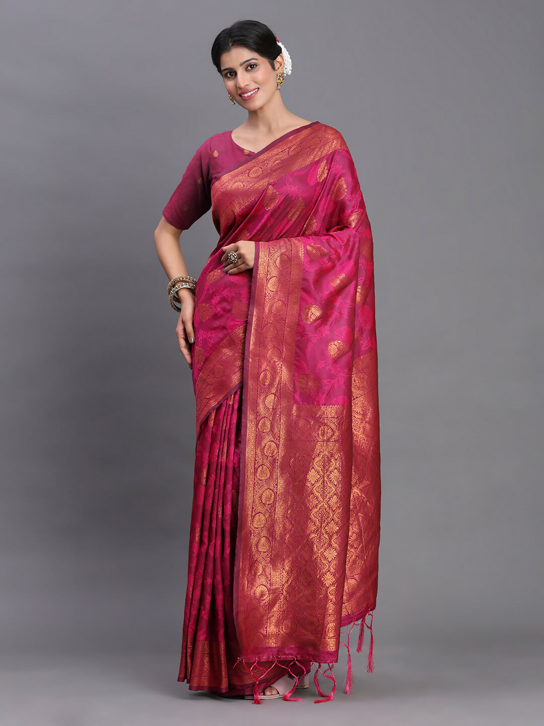 Shree Shyam Fashion Silk Pink Saree