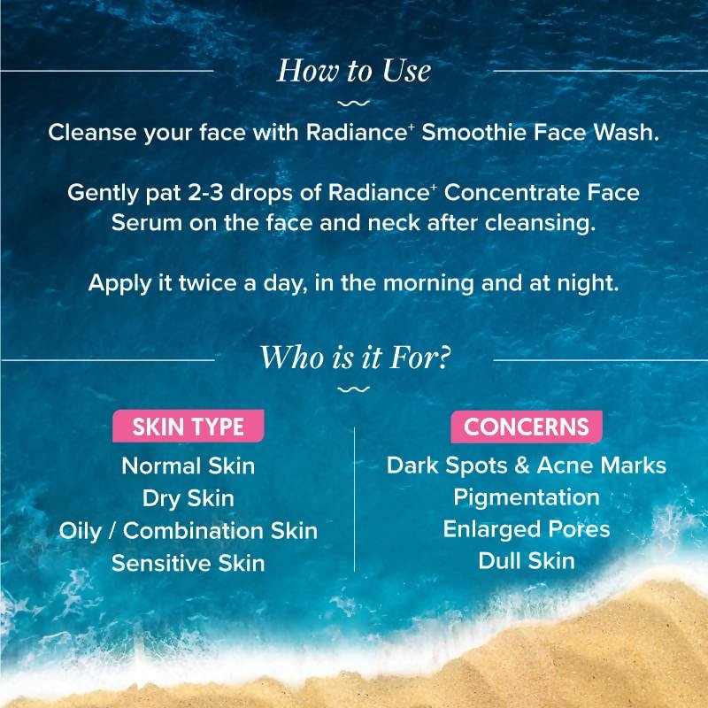 Aqualogica Radiance+ Concentrate Face Serum - Grab2buy