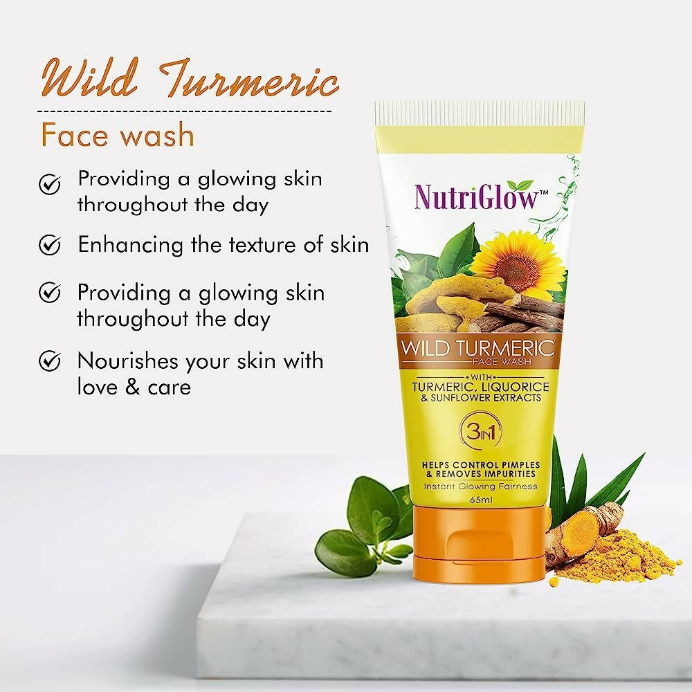 NutriGlow Wild Turmeric Face Wash 