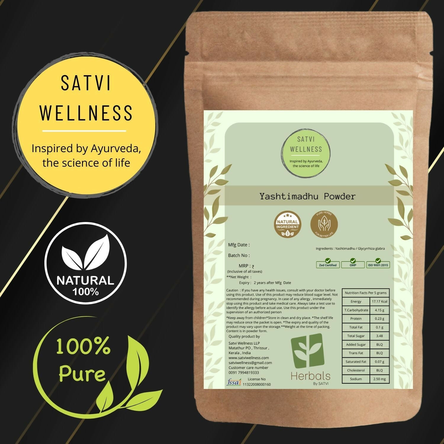 Satvi Wellness Yashtimadhu Powder 