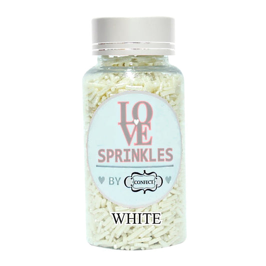 Confect White Vermicelli Sprinkles