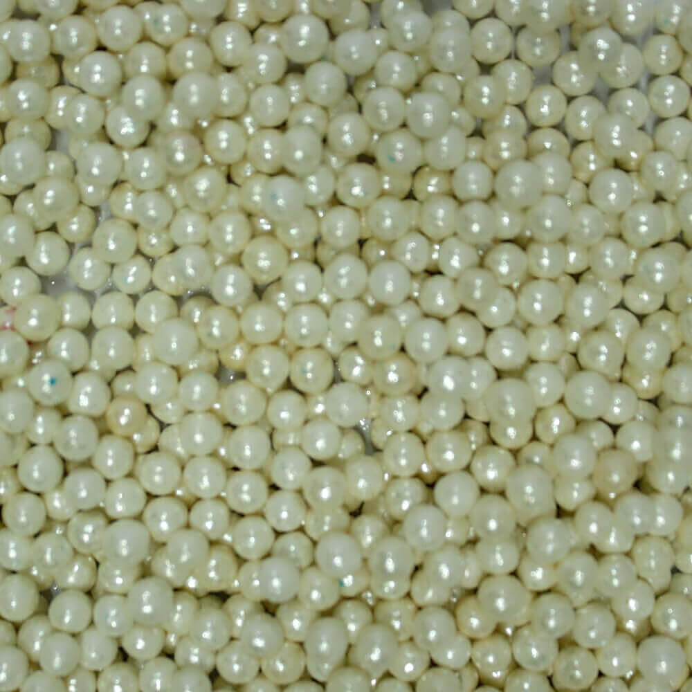 Confect White Disco Balls Sprinkles 5 MM