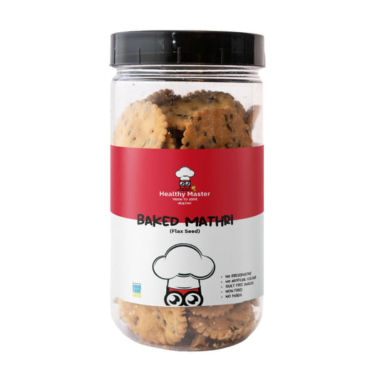 Healthy Master Baked Wheat Mathri (Flax Seed) 