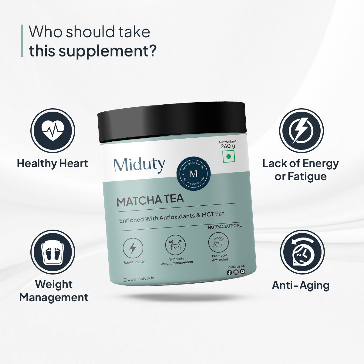 Miduty by Palak Notes Matcha Tea 