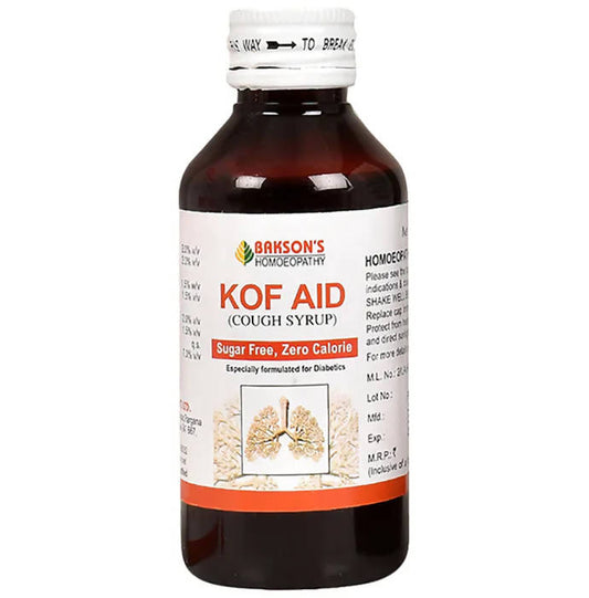 Bakson's Homeopathy Kof Aid Syrup Sugar Free - Grab2buy