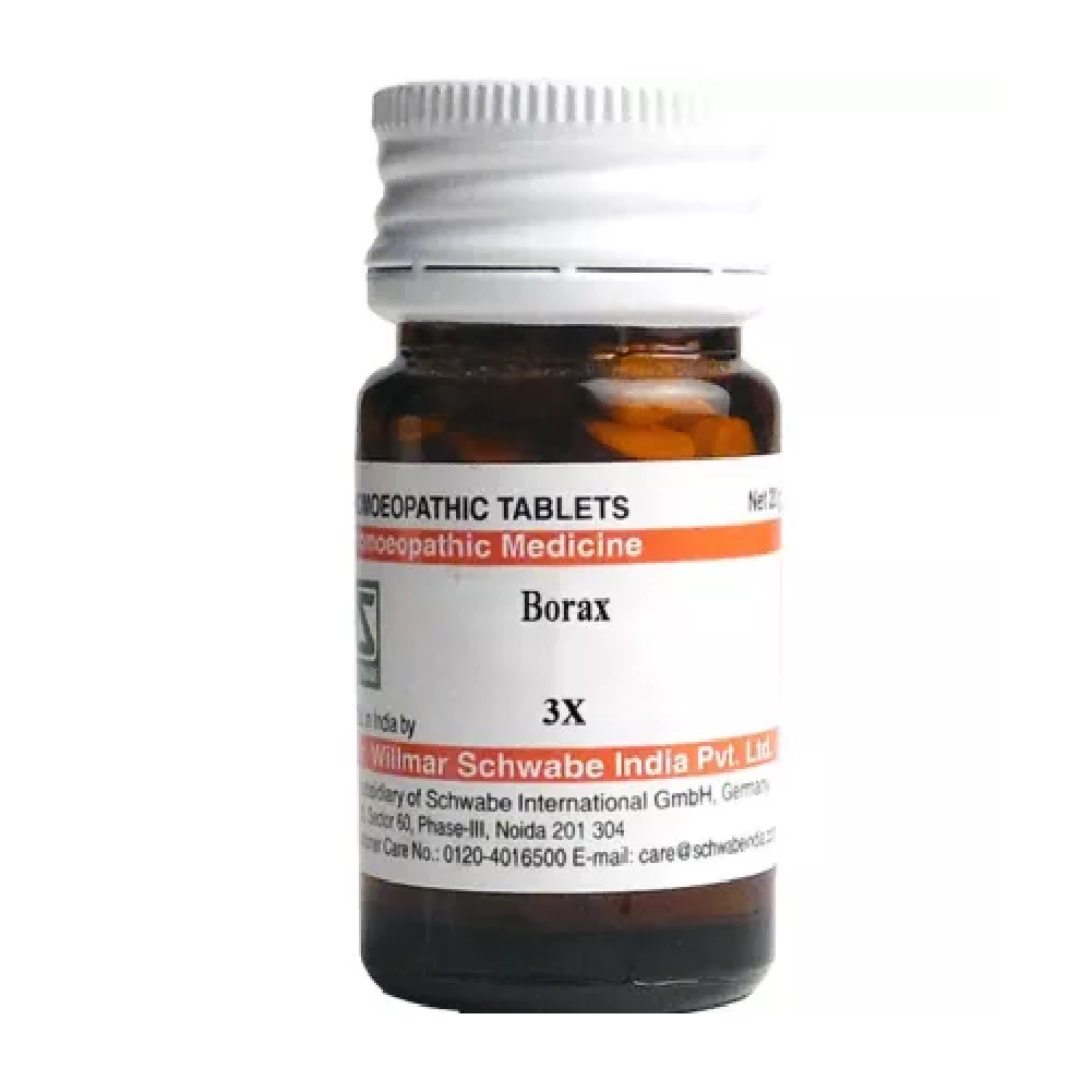 Willmar Schwabe India Borax (20g) For Acidity, Gas, Vertigo 
