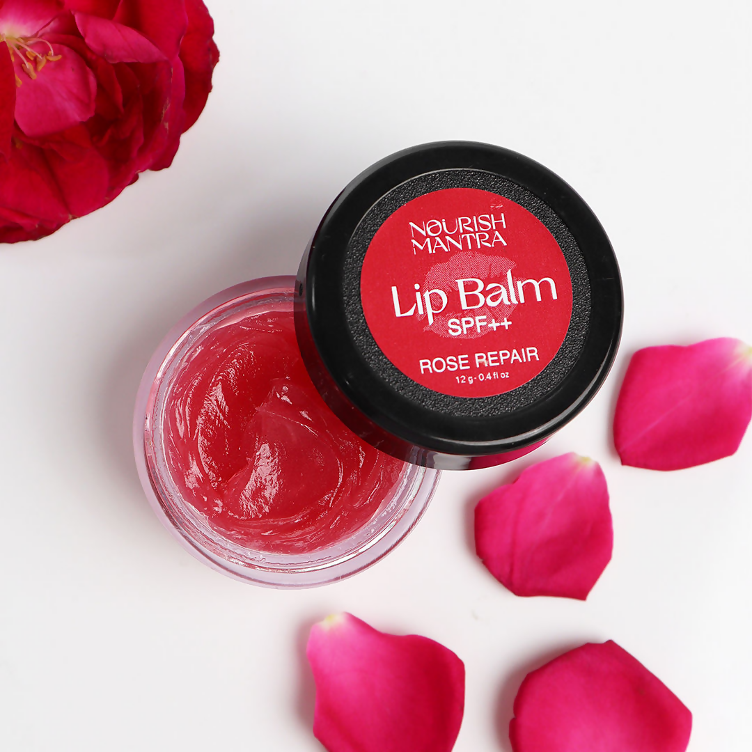 Nourish Mantra Rose Repair Lip Balm With Shea Butter & Vitamin E For Dry, Chapped And Dark Lips 