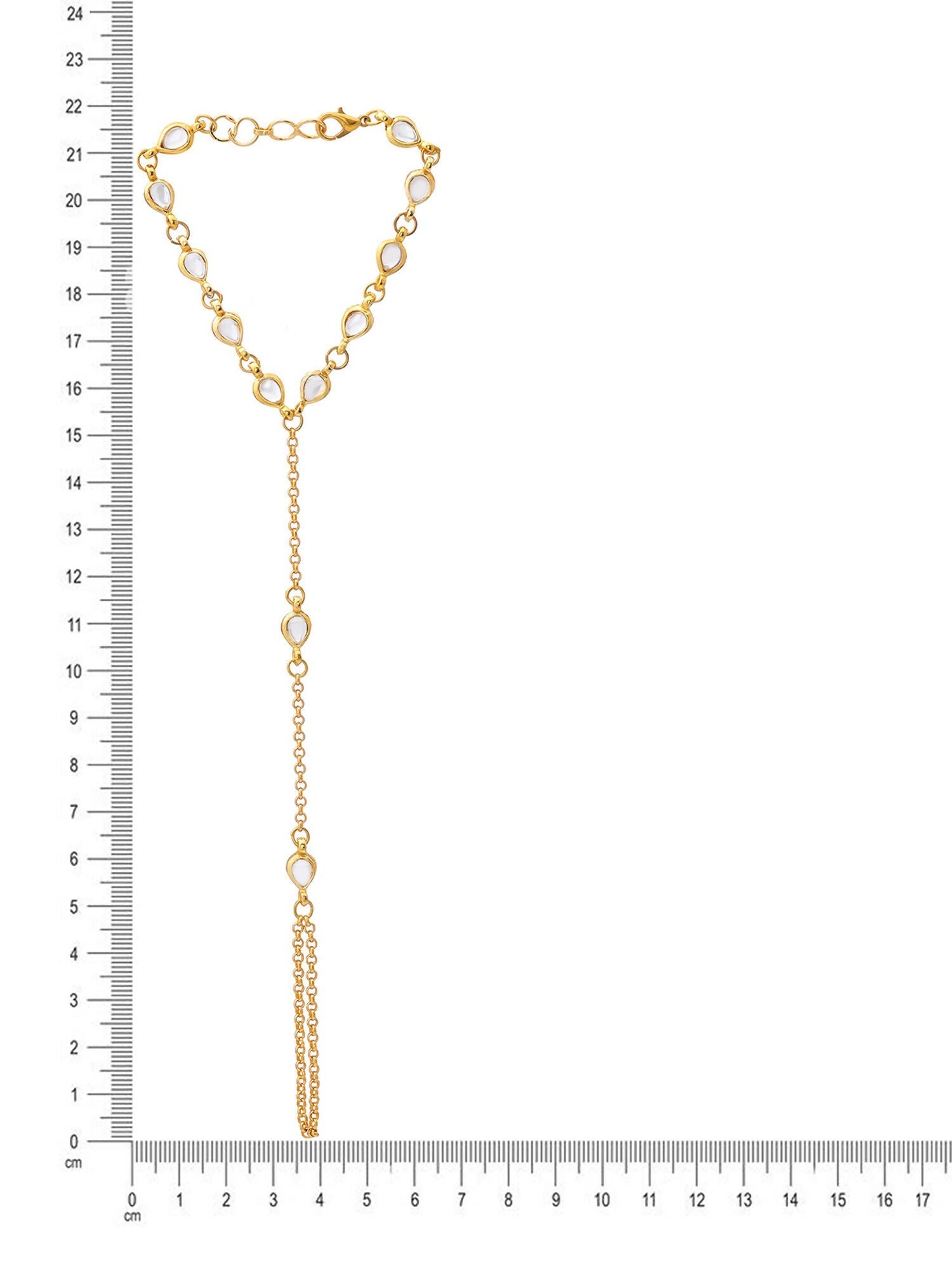 Ruby Raang Kundan & Gold Haath Phool | Swadesiicart