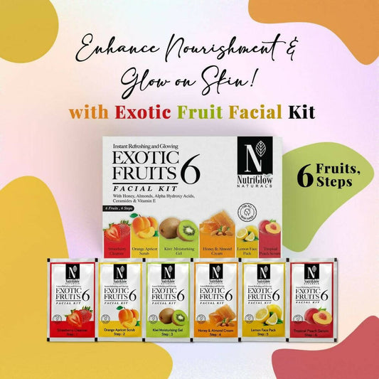 NutriGlow NATURAL'S Exotic Fruit Facial Kit - Grab2buy
