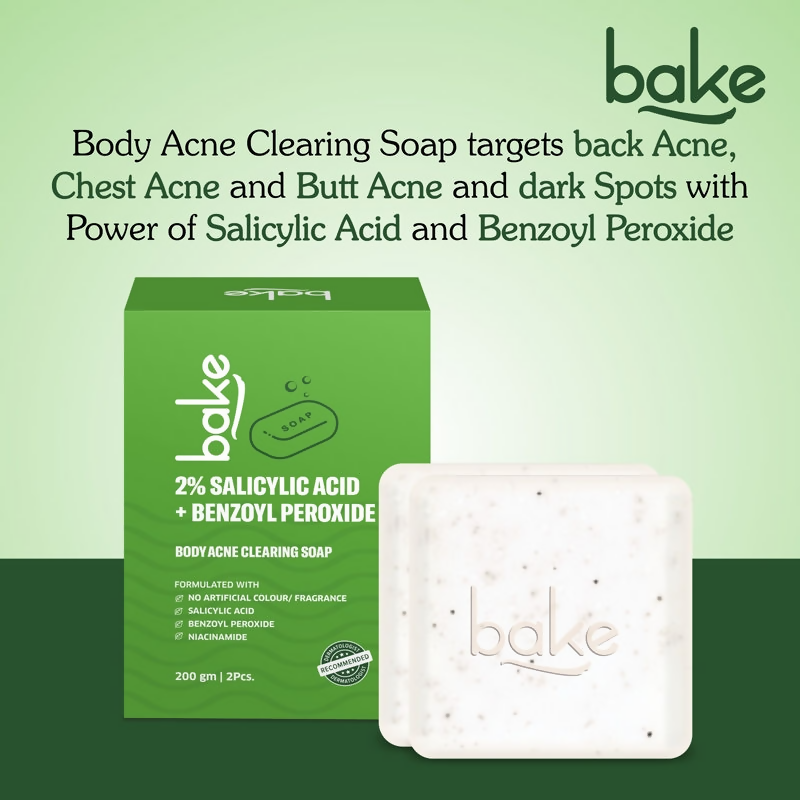 Bake 2% Salicylic Acid Soap for Face & Body Acne  Grab2Buy Bake Grab2Buy