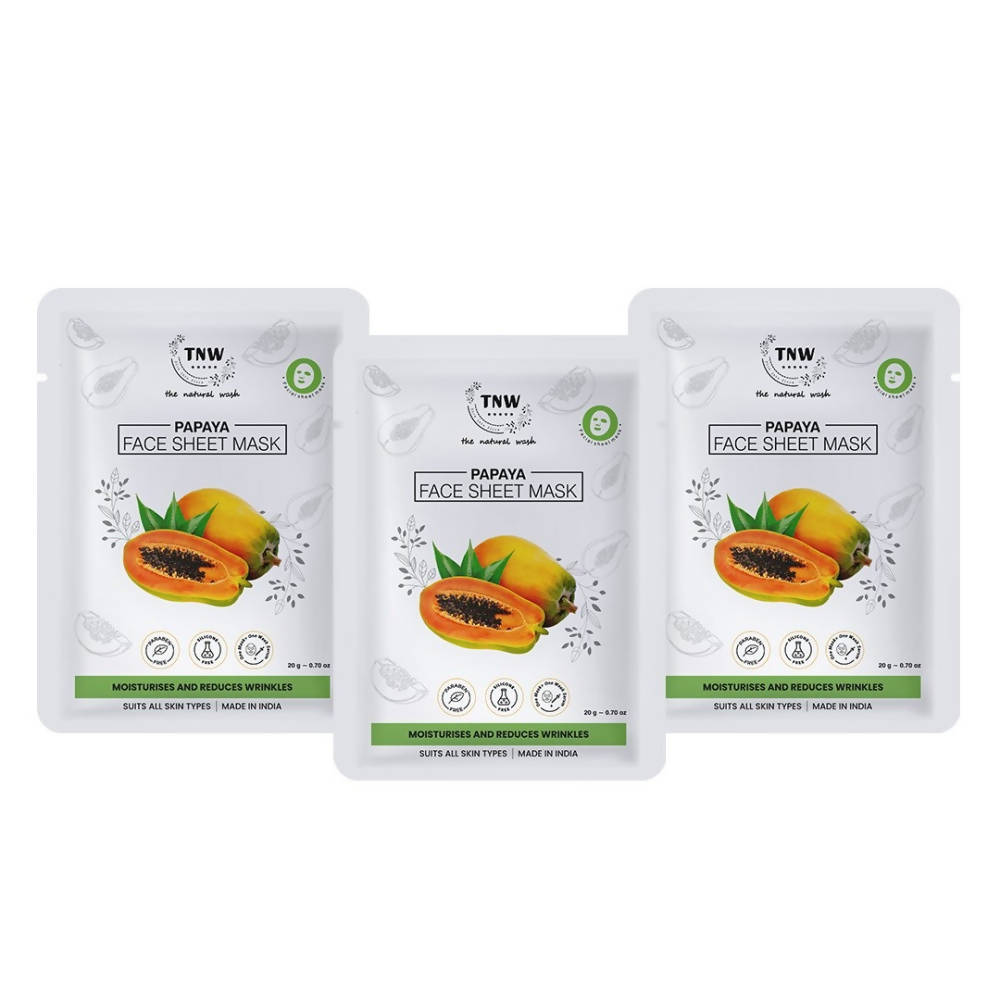 The Natural Wash Papaya Face Sheet Mask  Grab2Buy The Natural Wash Grab2Buy