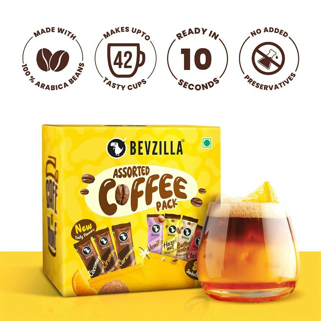 Bevzilla 84 Sachets Assorted Coffee Powder Box 