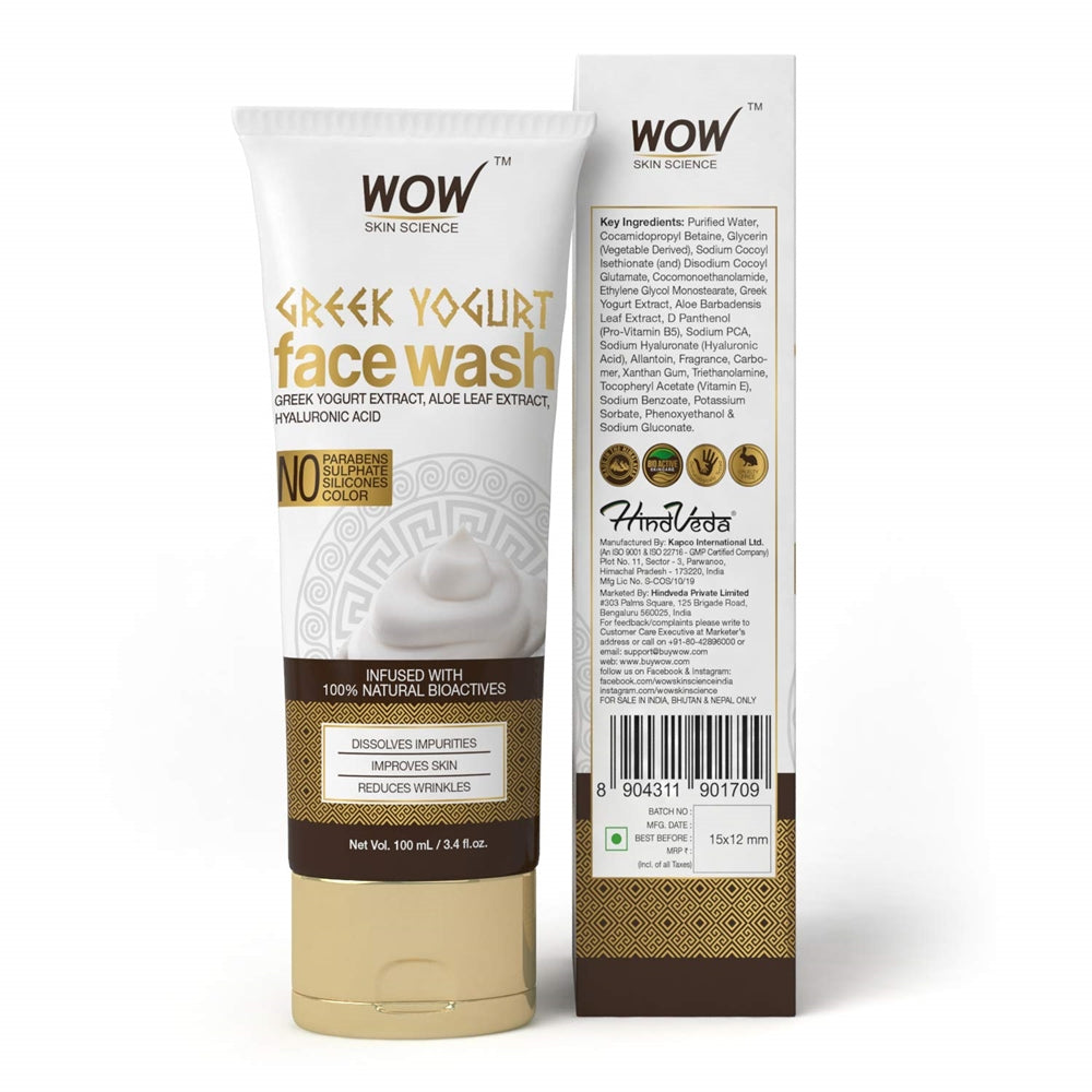 Wow Skin Science Greek Yoghurt Face Wash  Grab2Buy Wow Skin Science Grab2Buy
