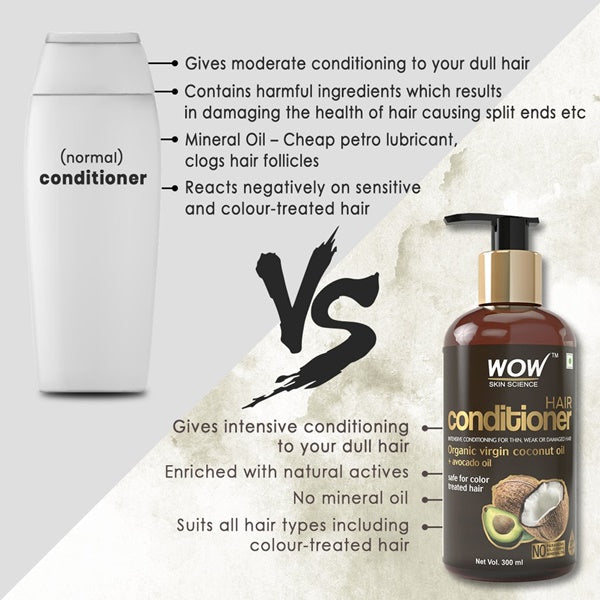 Wow Skin Science Hair Conditioner With Coconut & Avocado Oil  Grab2Buy Wow Skin Science Grab2Buy