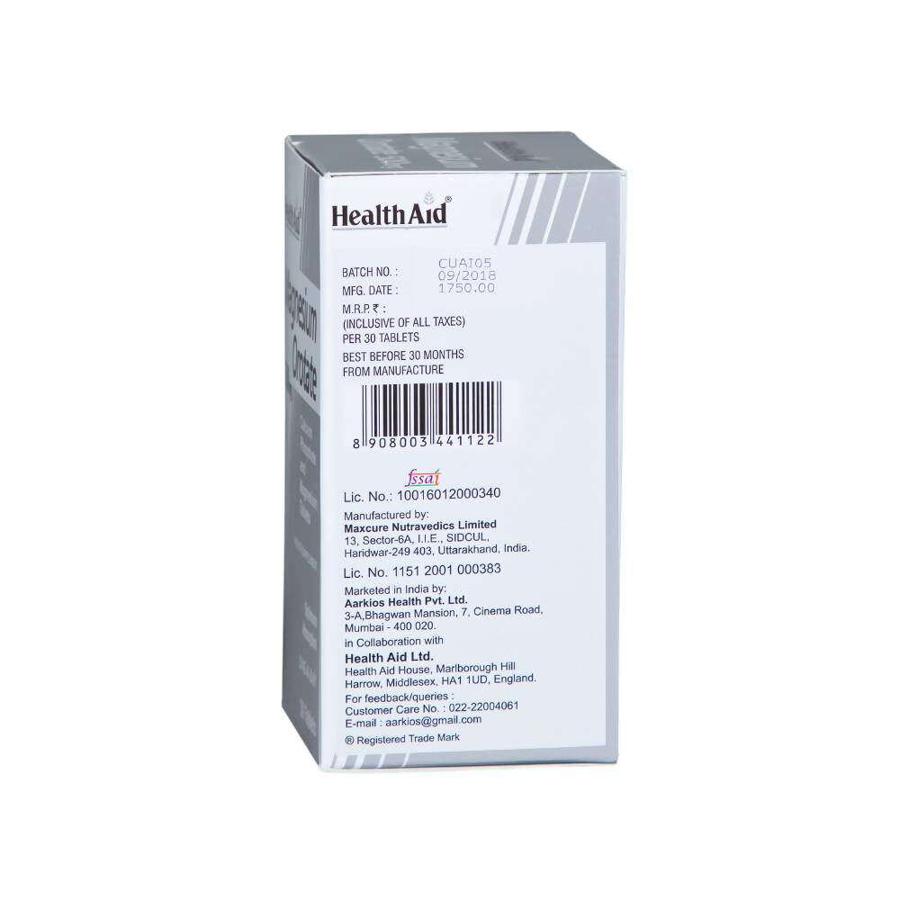 HealthAid Magnesium Orotate 500 mg Tablets 