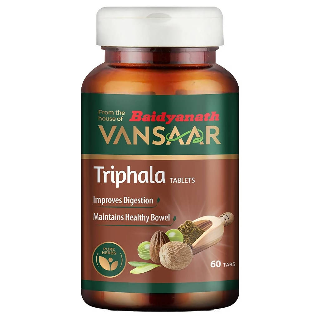 Baidyanath Vansaar Triphala Tablets | Organic Ayurvedic Digestive & Detox Supplement 