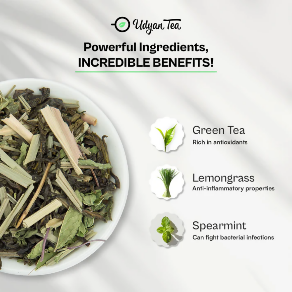 Udyan Tea Lemongrass Tranquillity Green Tea  Grab2Buy Udyan Tea Grab2Buy