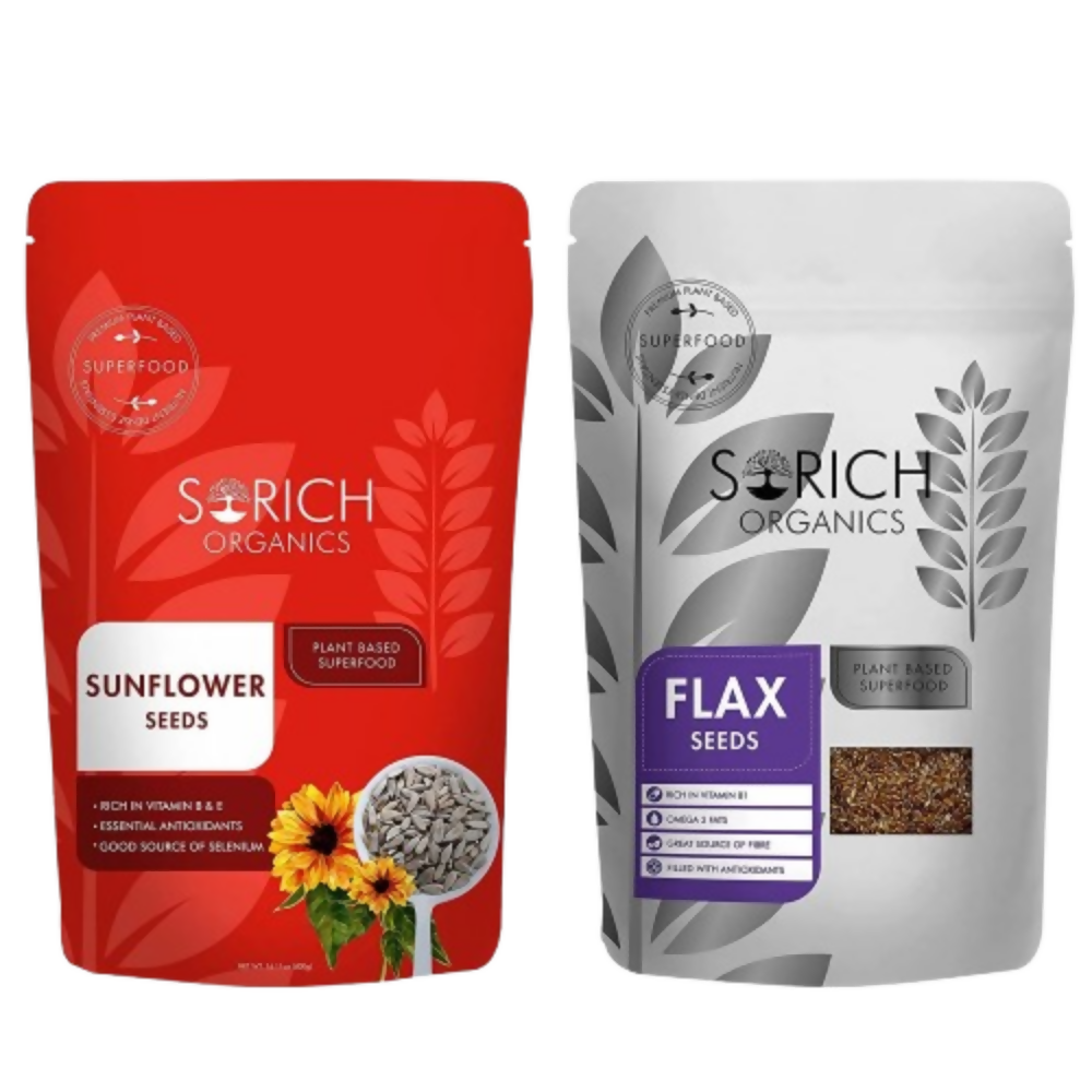 Sorich Organics Raw Sunflower Seeds and Flax Seeds