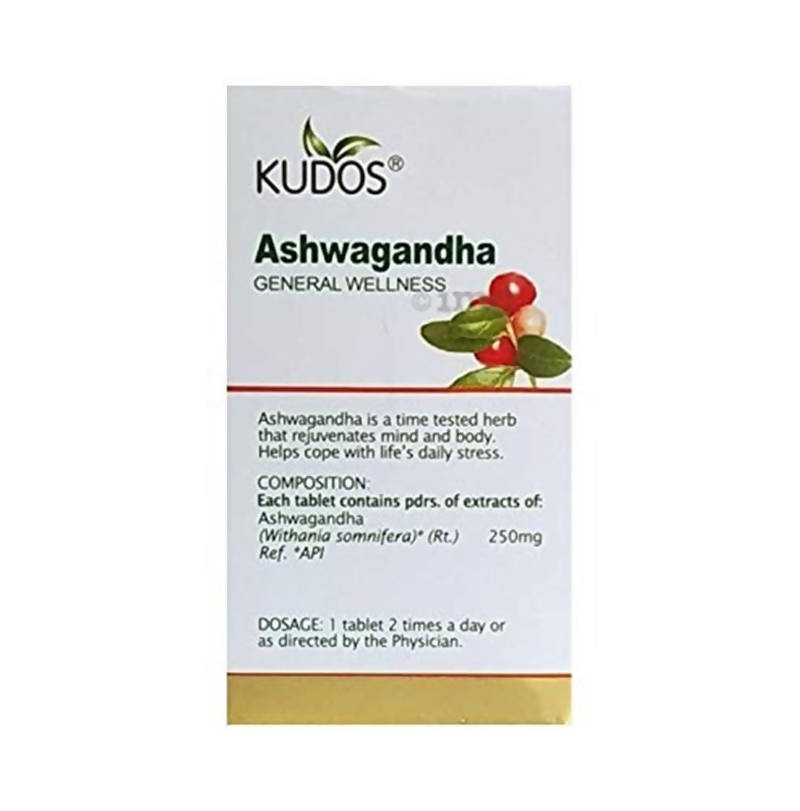 Kudos Ayurveda Ashwagandha Tablets For General Wellness 