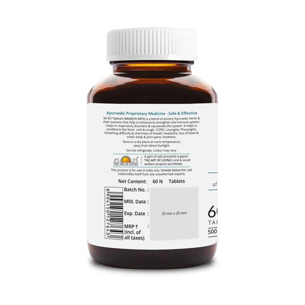 Sri Sri Tattva NAOQ19 Anitviral & Anti Inflammatory Tablets
