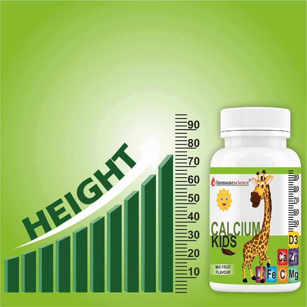 Immunescience Calcium With Vitamin D3 (Vitamin D) Tablets For Kids 