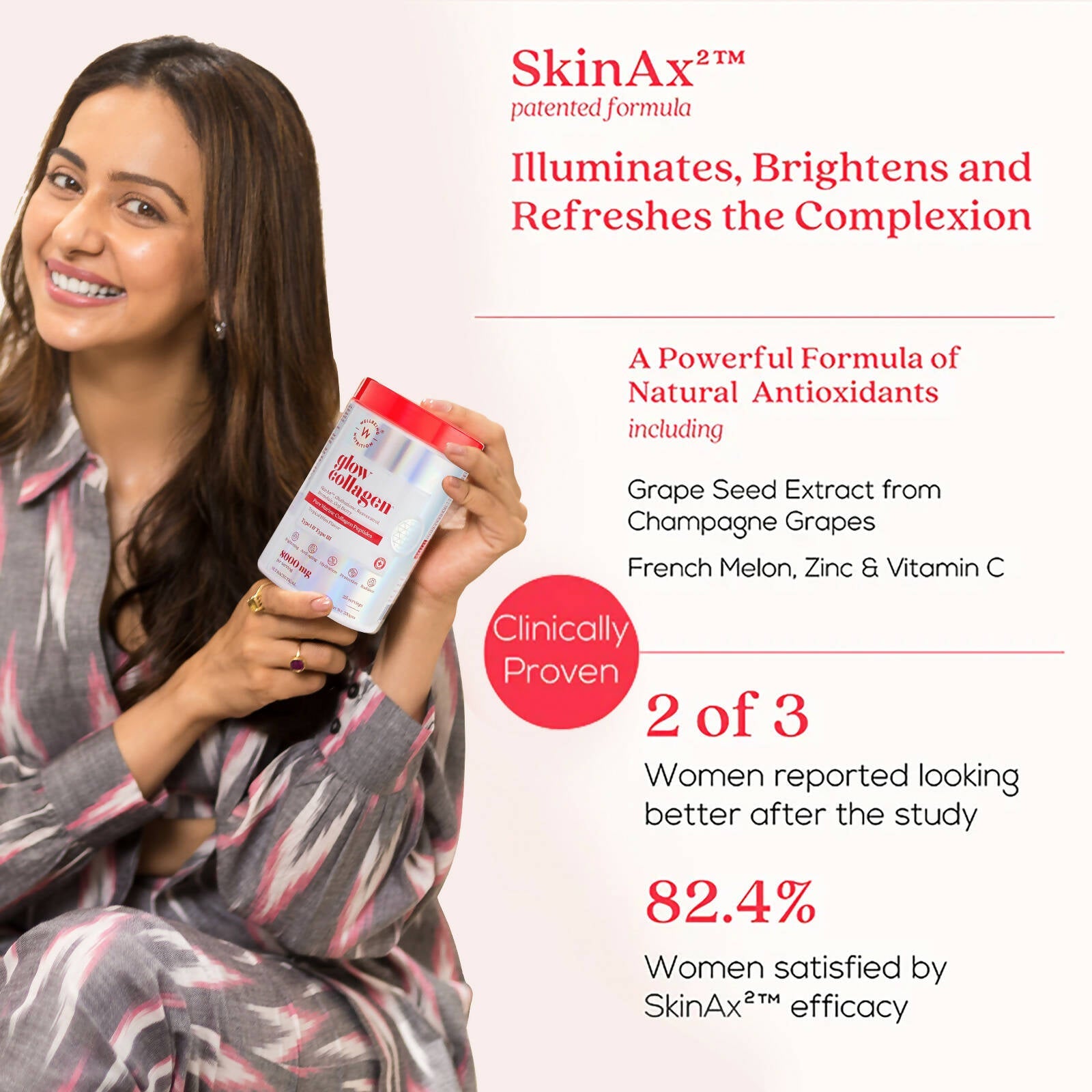 Wellbeing Nutrition Glow Korean Marine Collagen Peptides-Tropical Bliss Flavor - Grab2buy