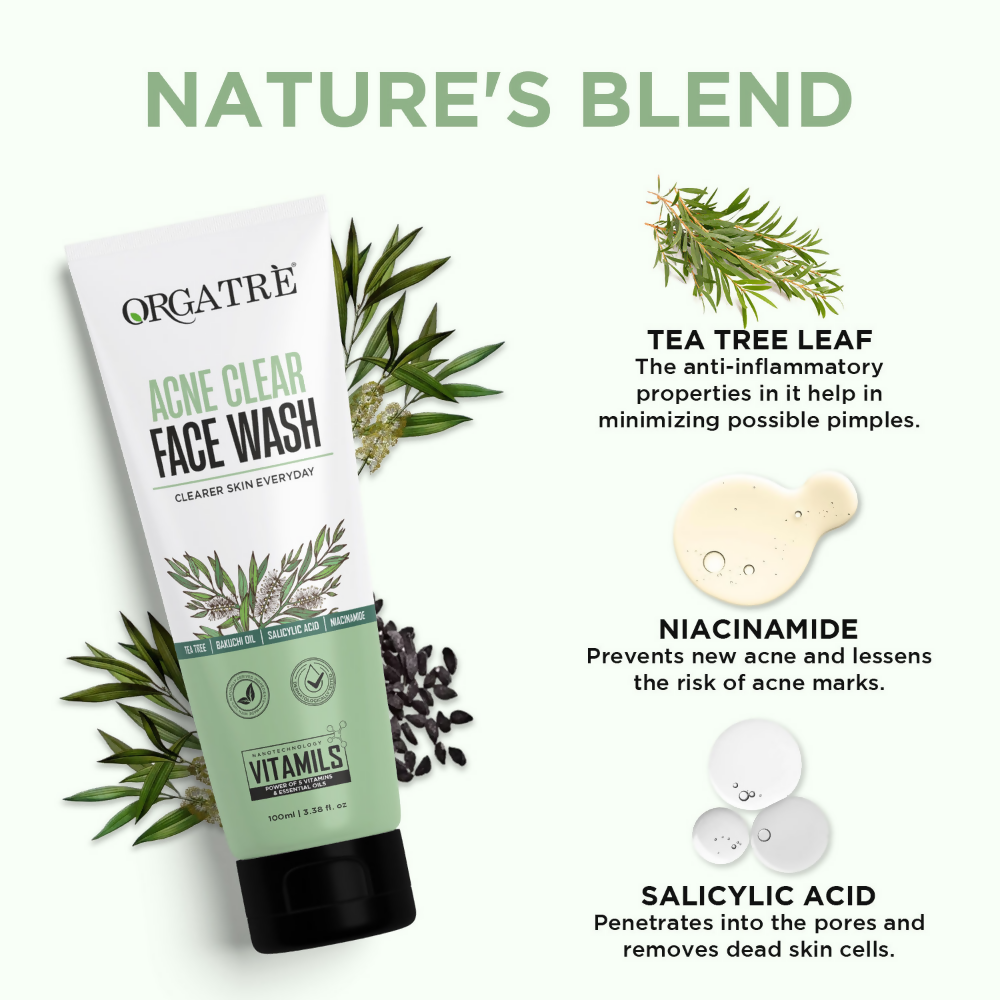 Orgatre Acne Clear Face Wash 