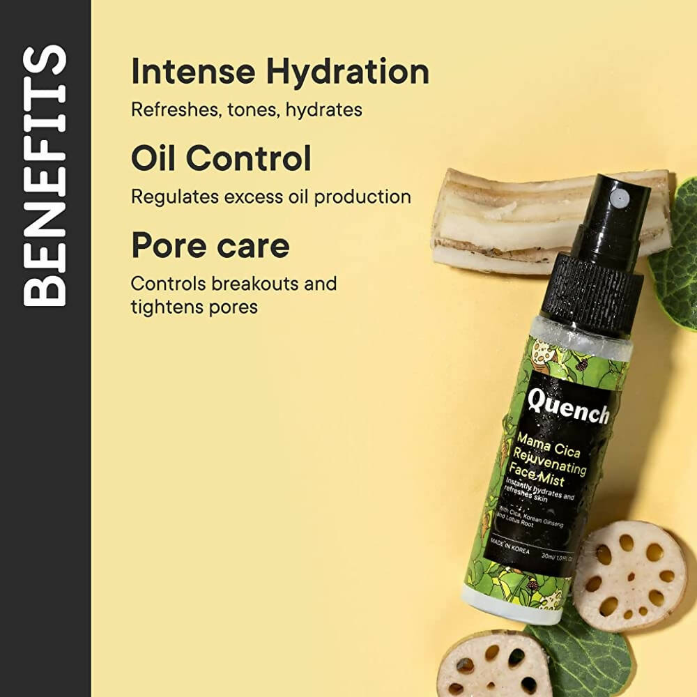 Quench Botanics Mama Cica Rejuvenating Face Mist - Korean Skincare 